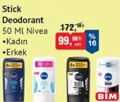 NİVEA STİCK DEODORANT KADIN/ERKEK 50 ML NİVEA STİCK DEODORANT KADIN/ERKEK 50 ML